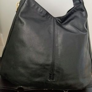 GIVENCHY black leather purse